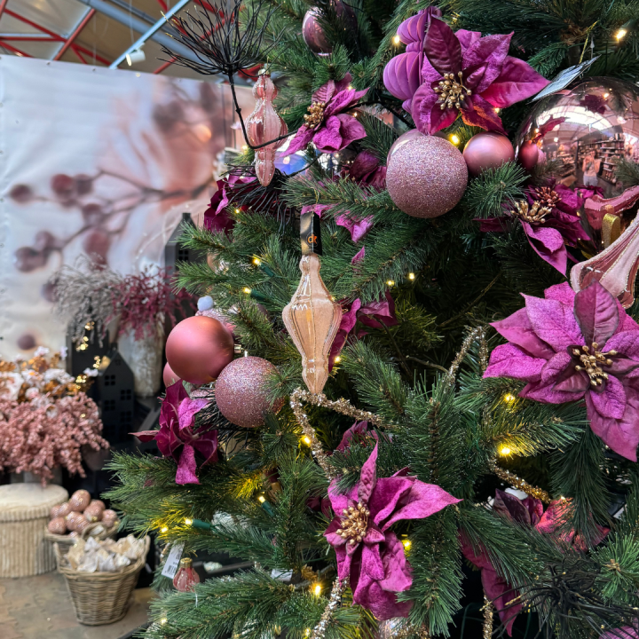 Roze kerstdecoratie Blush & Bows