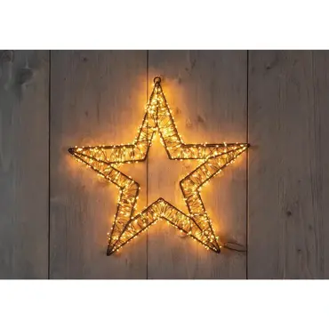 Ster metaal zwart | 800 LED | classic warm
