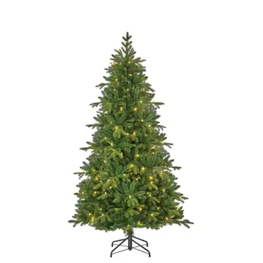 Brampton kunstkerstboom | Groen met lampjes | H215 cm