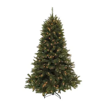 Forest Frosted kunstkerstboom | Groen met lampjes | H215 cm - afbeelding 1
