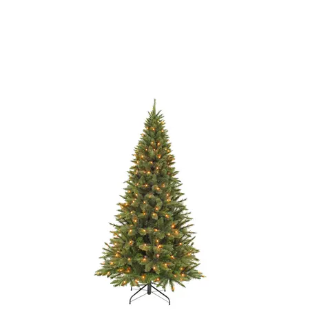 Forest Frosted kunstkerstboom | Slim | Groen met lampjes | H120 cm