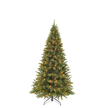 Forest Frosted kunstkerstboom | Slim | Groen met lampjes | H185 cm