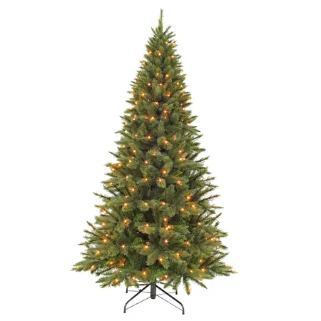 Forest Frosted kunstkerstboom | Slim | Groen met lampjes | H260 cm