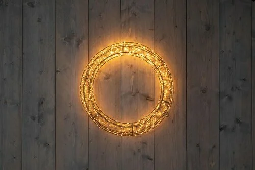 Krans metaal zwart | 1200 LED | classic warm