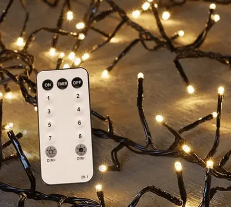 Kerstverlichting treecluster | 960 LED lampjes | warm wit | 12,5 meter