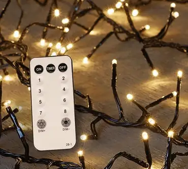 Kerstverlichting treecluster | 960 LED lampjes | warm wit | 12,5 meter