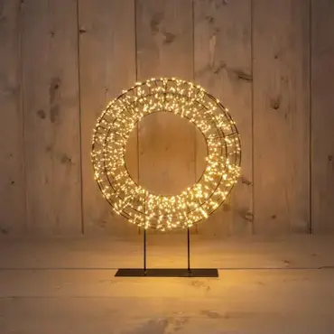 Krans metaal op voet | 1200 LED | classic warm