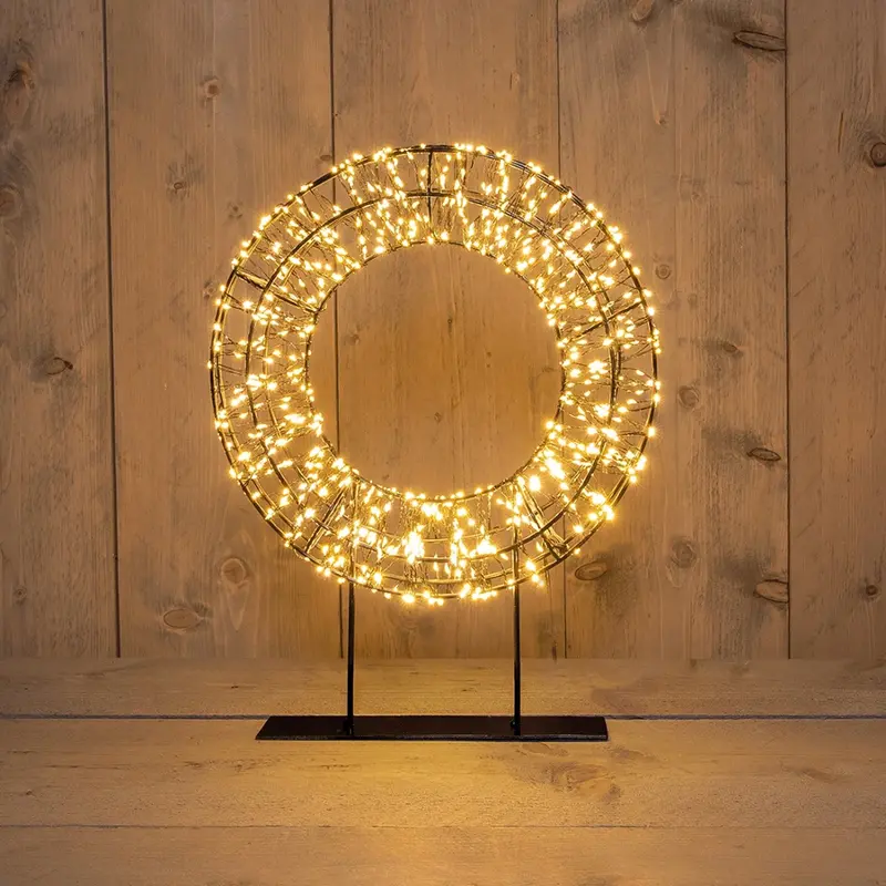 Krans metaal op voet | 800 LED | classic warm