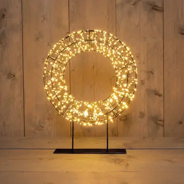 Krans metaal op voet | 800 LED | classic warm