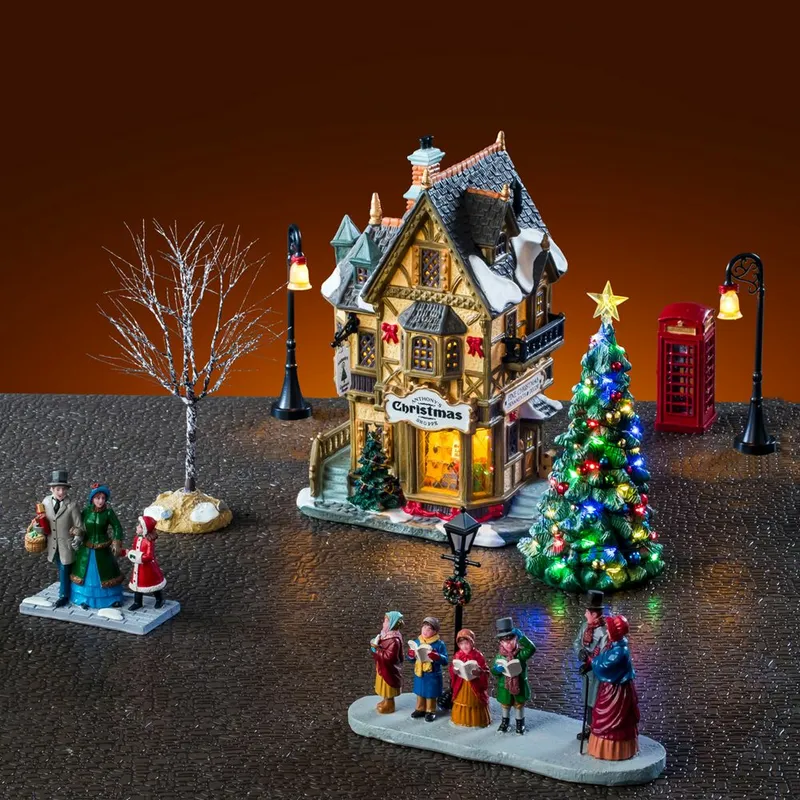 Lemax Tannenbaum Christmas Shoppe set met adapter - afbeelding 1