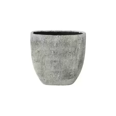 TS Collection Planter Anne white earth D26x13 H25