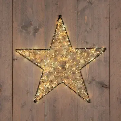 Ster metaal zwart | 500 LED | mix classic warm en warm wit