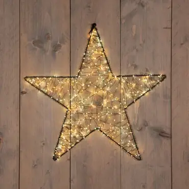Ster metaal zwart | 500 LED | mix classic warm en warm wit