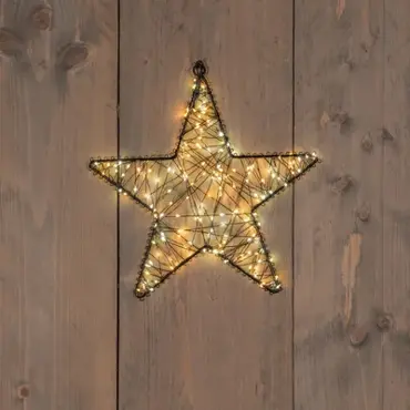 Ster metaal zwart | 300 LED | mix classic warm en warm wit