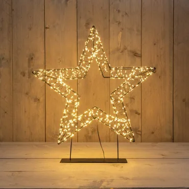 Ster metaal oop voet | 800 LED | classic warm