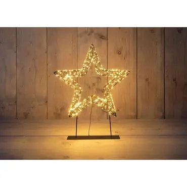 Ster metaal oop voet | 800 LED | classic warm