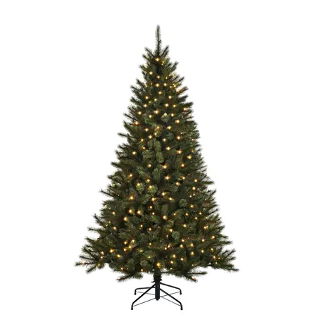 Toronto kunstkerstboom | Groen met lampjes | H230 cm - afbeelding 1