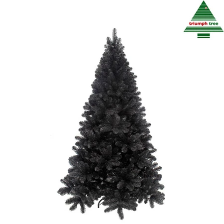 Tuscan kunstkerstboom | Zwart | H215cm
